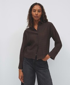 Dames blouse bruin