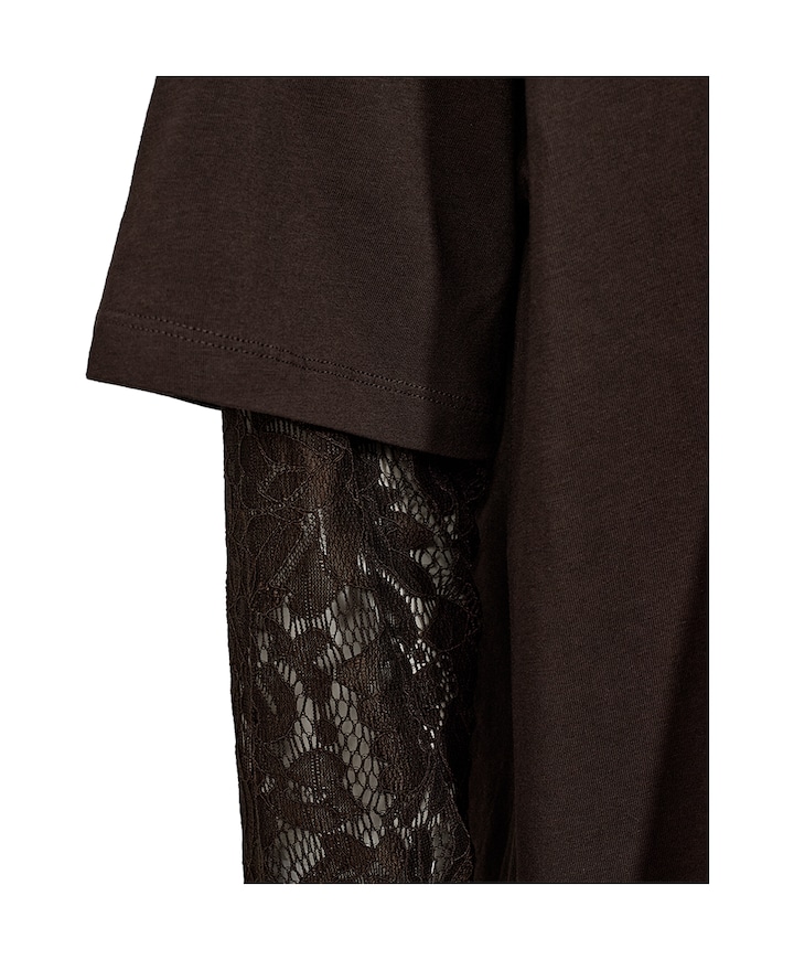 Dames longsleeve bruin