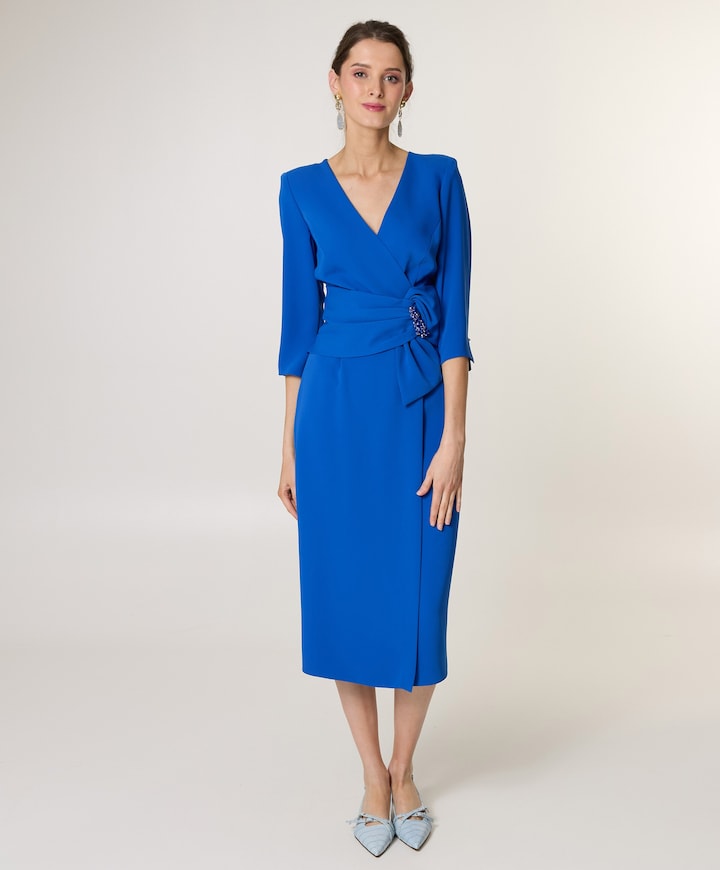 Dames jurk blauw