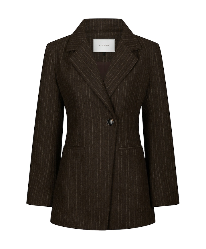Dames blazer bruin