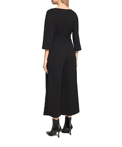 3/4 Arm dames jumpsuit zwart
