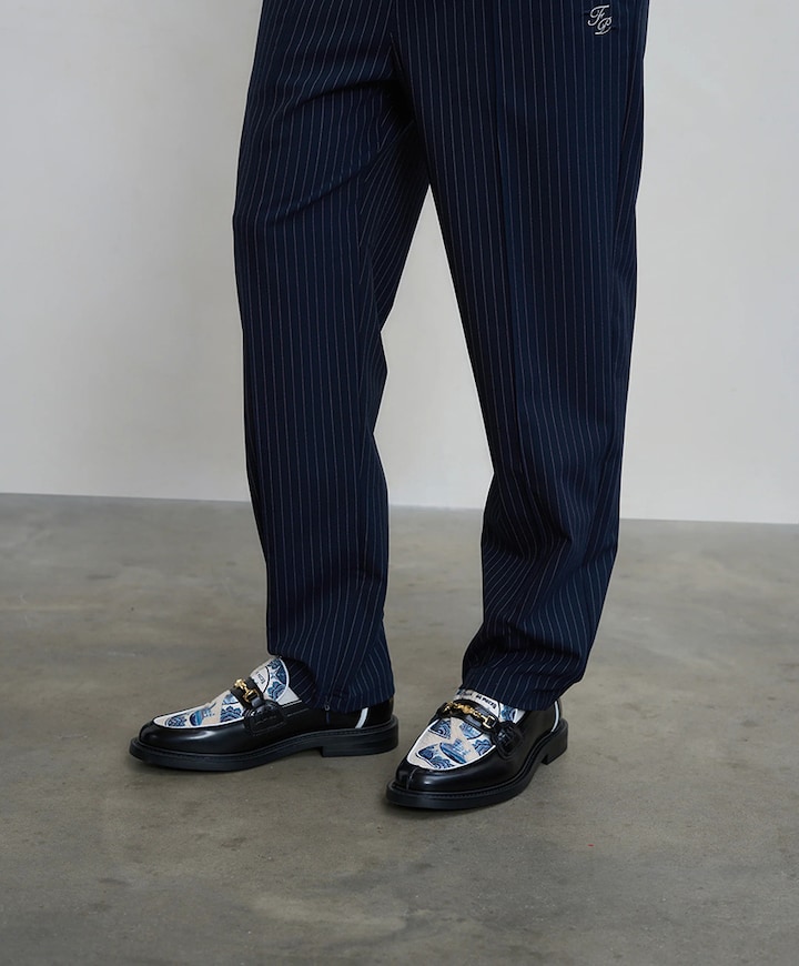 Loafer Broken Plate heren moccasins zwart