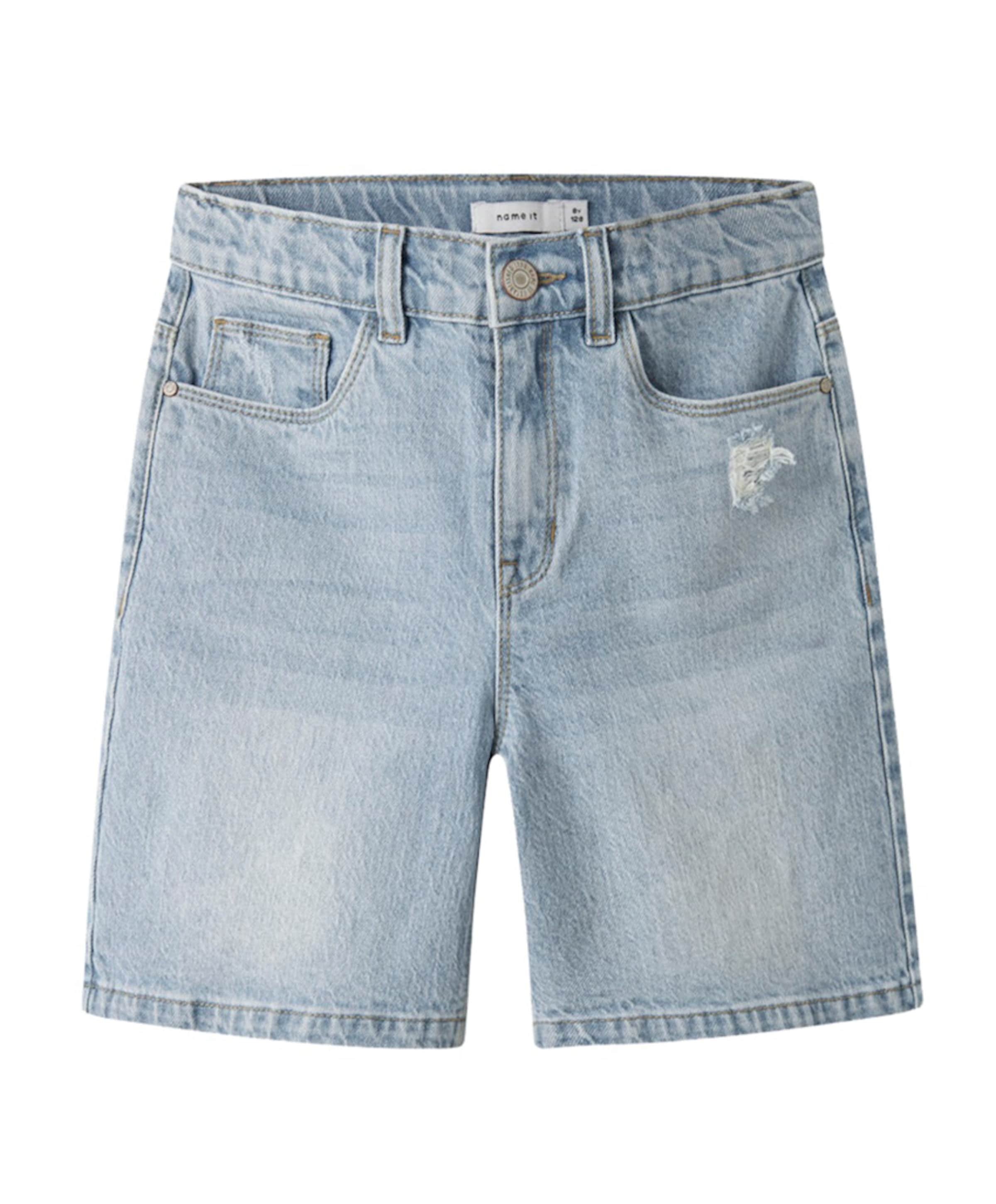 NKFROSE HW LONG DNM 1160-TK meisjes korte broek blauw