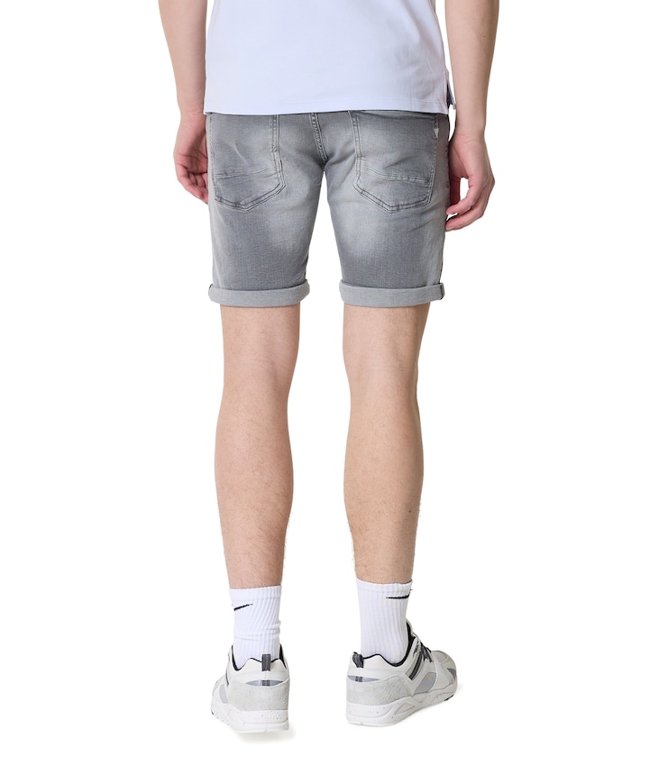 The Steve Skinny Fit heren korte broek grijs