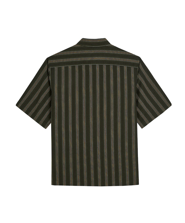 Heren overhemd korte mouw zwart