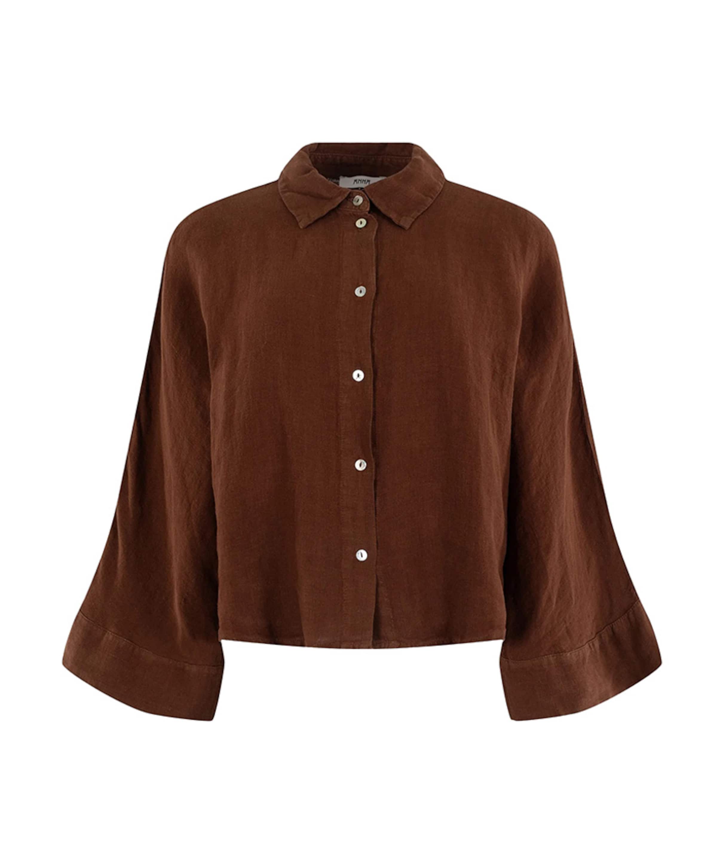 Dames blouse bruin