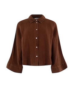 Dames blouse bruin