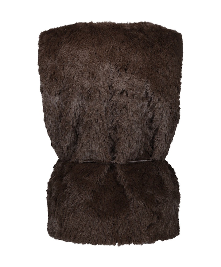 Dames gilet bruin