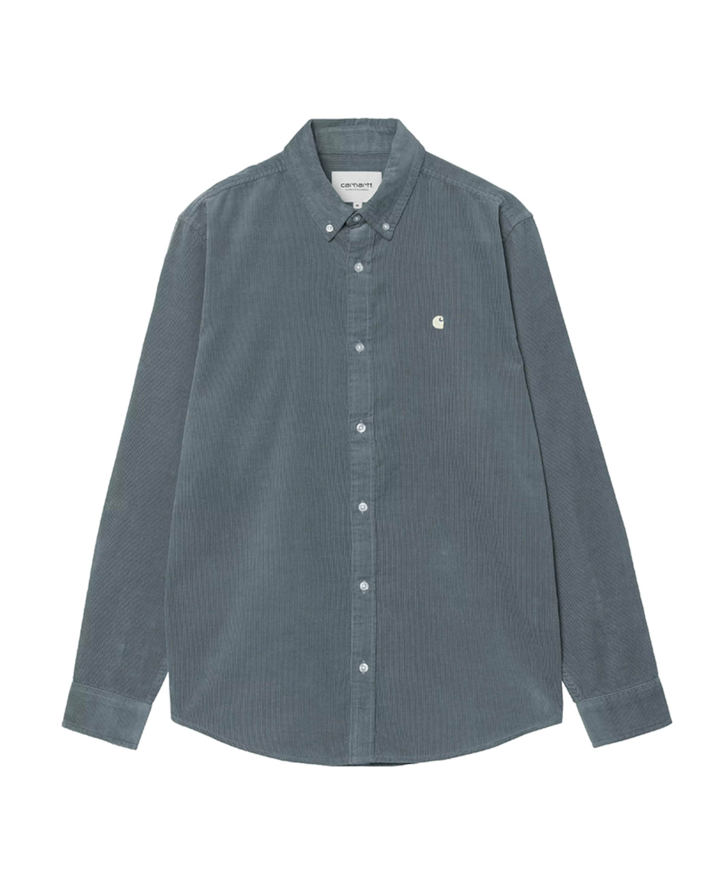 Heren overhemd lange mouw blauw