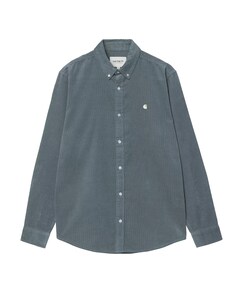 Heren overhemd lange mouw blauw