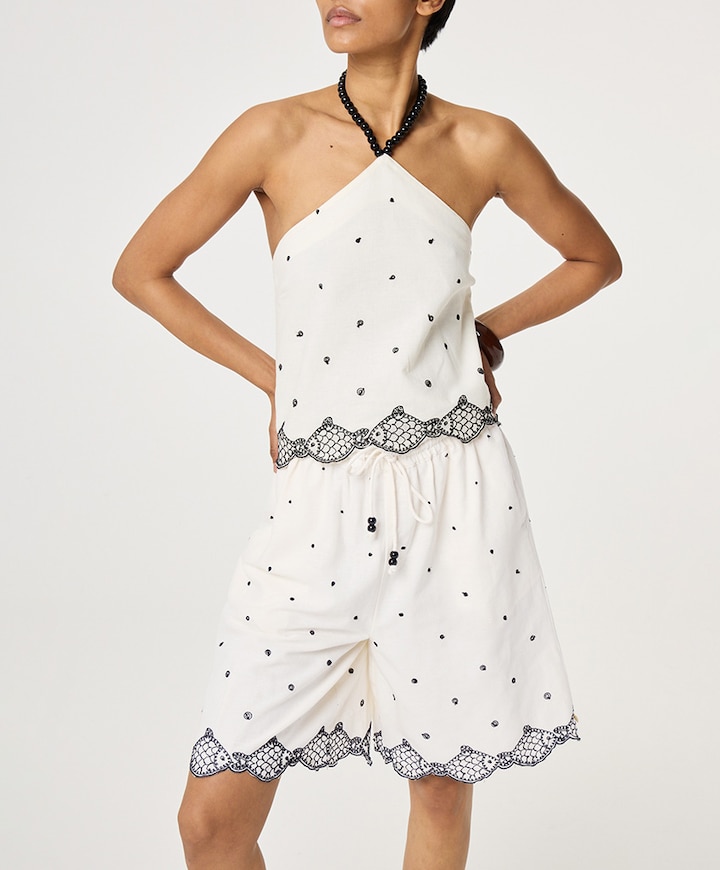 Bohdi dames korte broek ecru