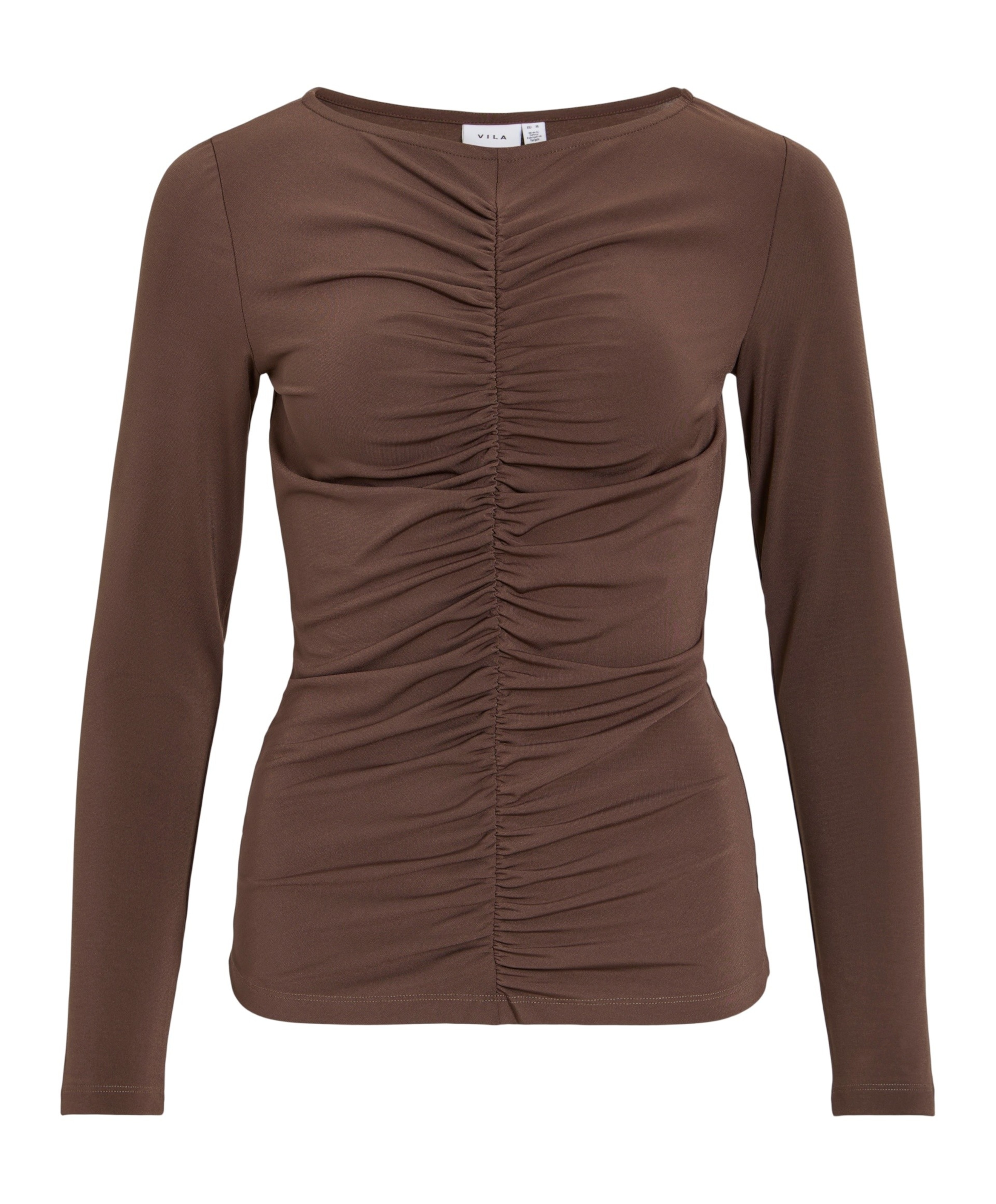 Dames longsleeve bruin