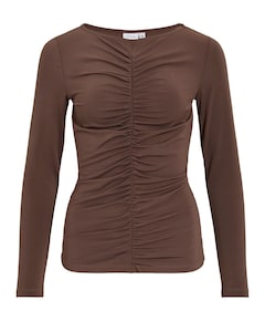 Dames longsleeve bruin