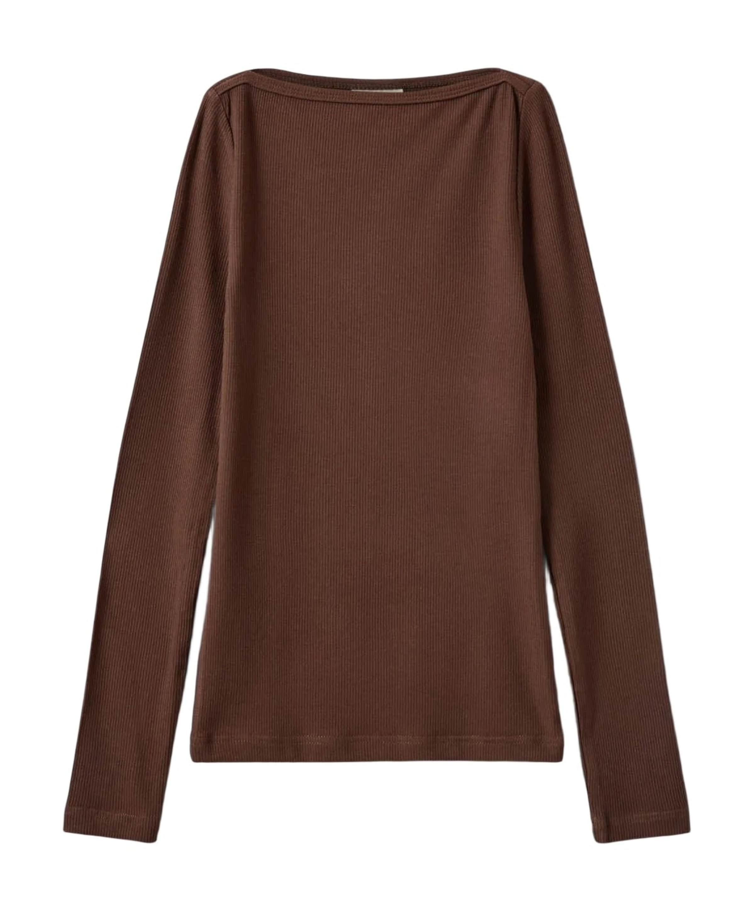 Meisjes longsleeve bruin