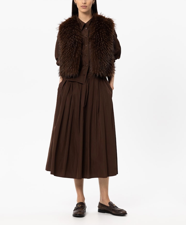 Dames rok bruin