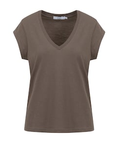 Dames t-shirt bruin