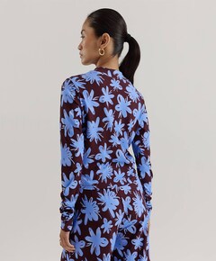 Dames longsleeve blauw