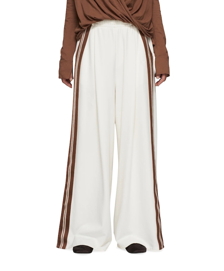 wide tape broek ecru