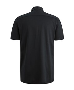 Heren overhemd korte mouw blauw