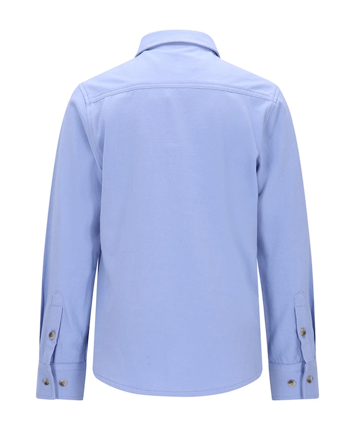 Jongens overhemd lange mouw blauw