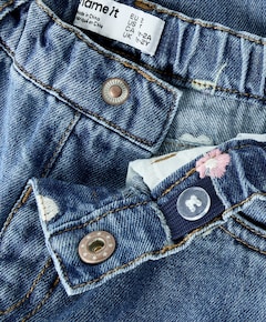 NMFBELLA BARREL EMB JEANS 4870-OV L meisjes jeans blauw