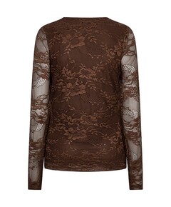 Dames longsleeve bruin