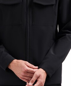 Heren overshirt zwart