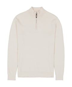 Heren trui met rits beige