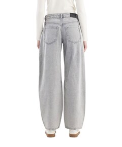 mid waist balloon dames jeans grijs