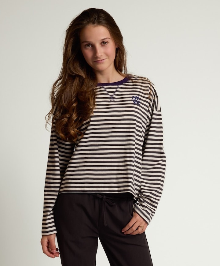 Meisjes longsleeve grijs