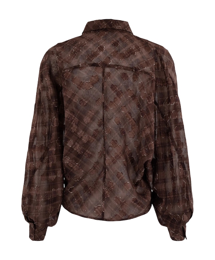 Dames blouse bruin