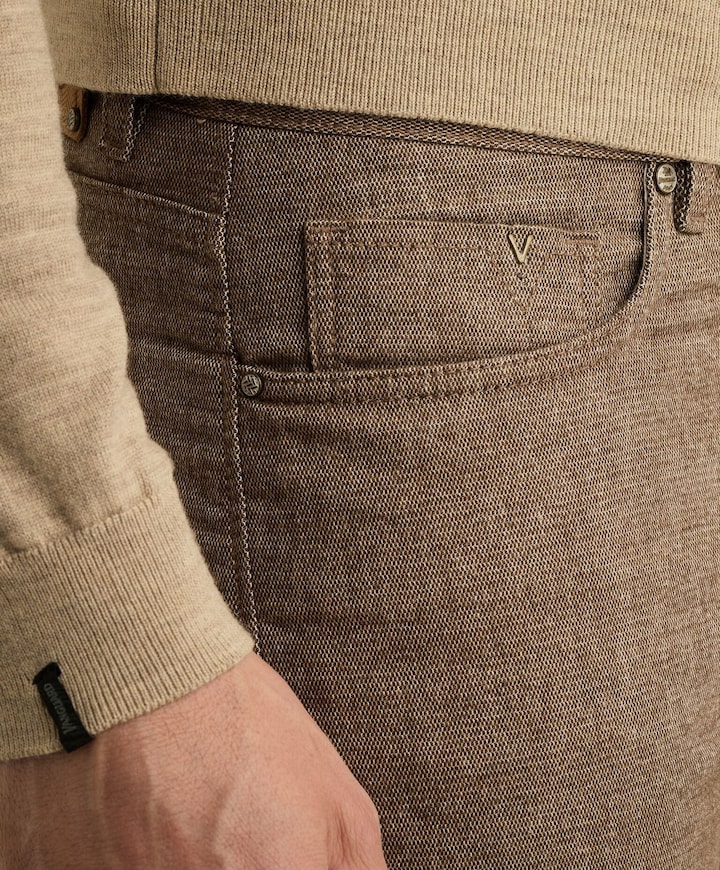 V40 RIDER BRUSHED MELANGE heren jeans bruin