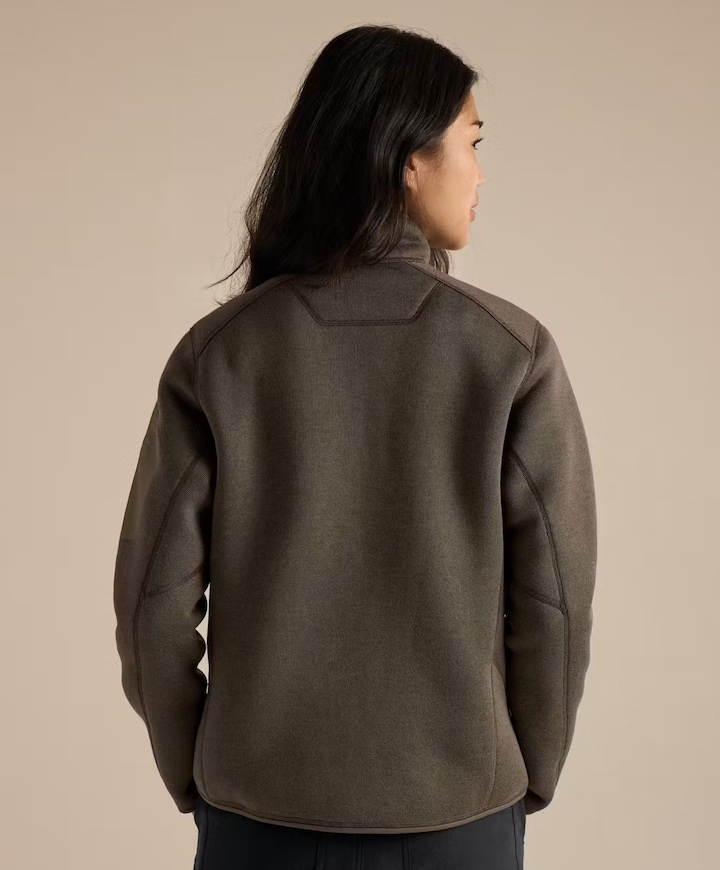 Dames vest bruin