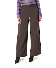 LIVA CHIC BELT dames pantalon bruin
