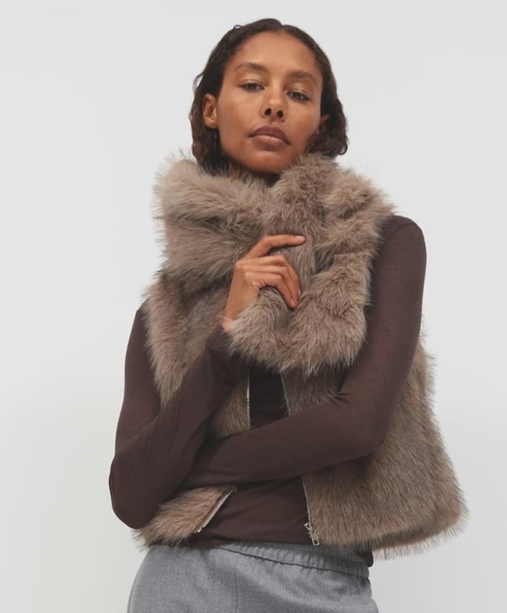 Dames sjaal beige