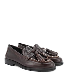 dames loafers bruin