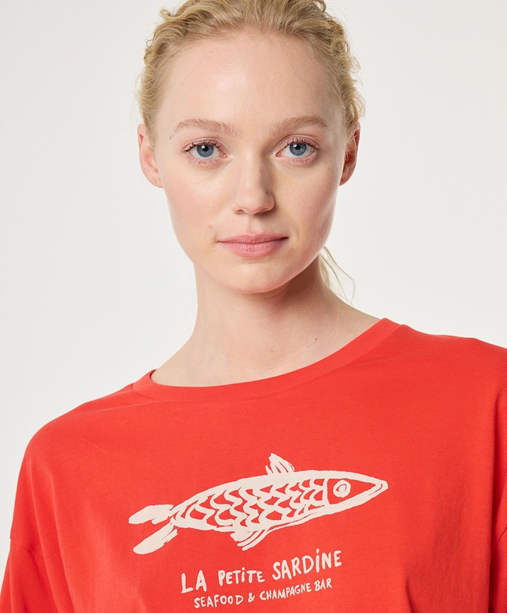 Dames T-shirt oranje