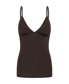 Dames top bruin