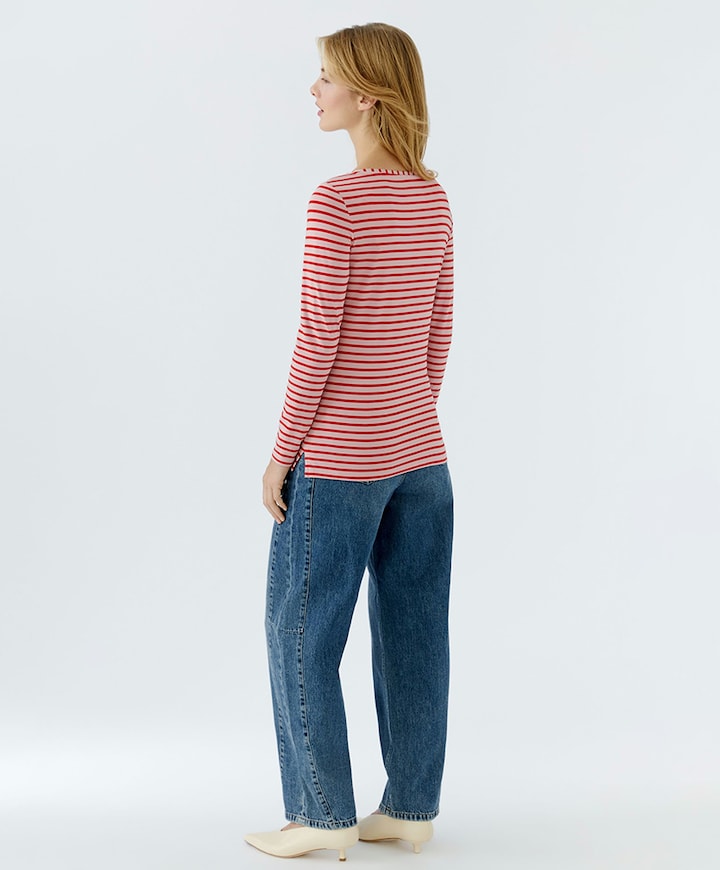 Dames longsleeve roze