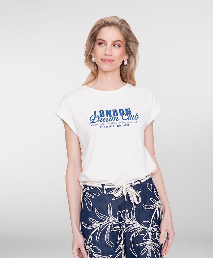 Dames T-shirt ecru