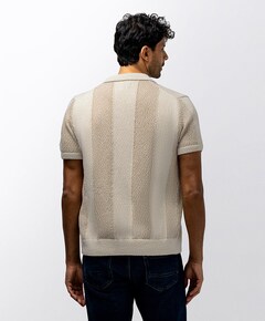 Heren polo beige