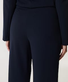 Knit dames broek blauw