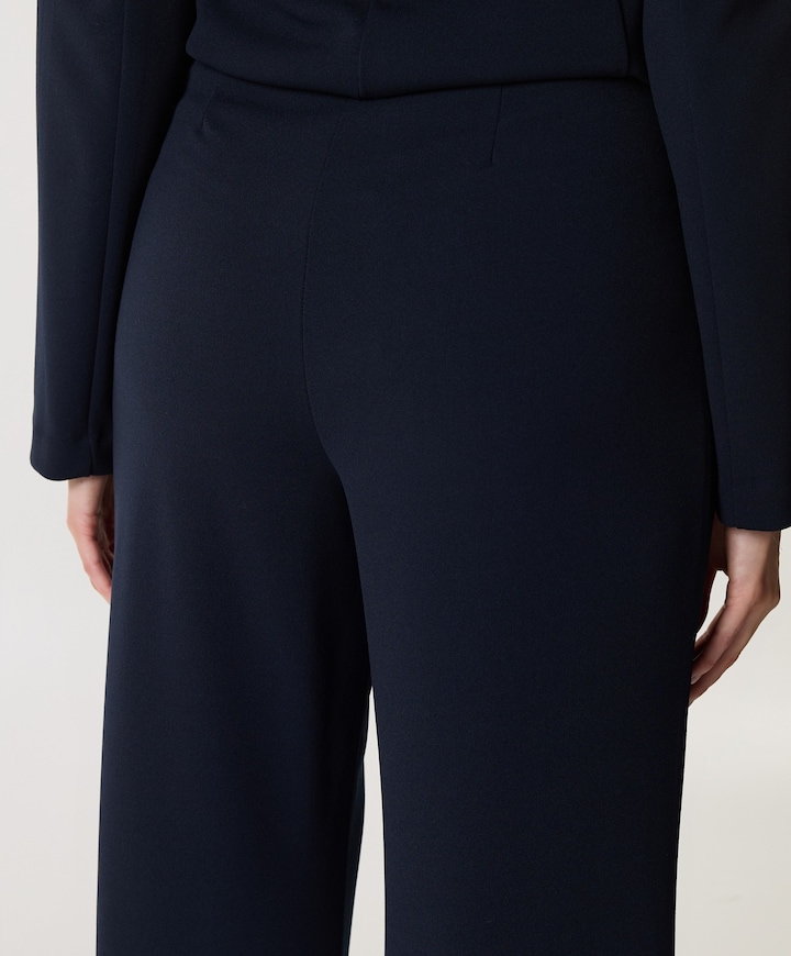 Knit dames broek blauw