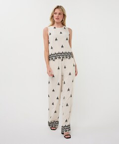 Dames top ecru