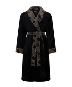 Dames ochtendjas zwart