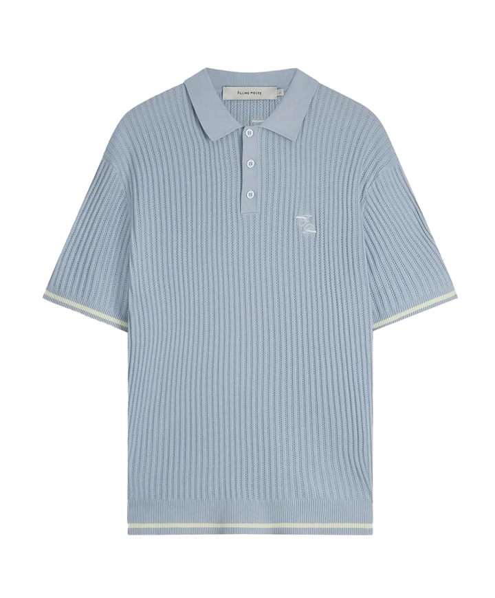 Heren polo blauw