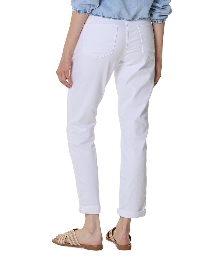 Tessy Jog Colour L29 Folded dames broek wit