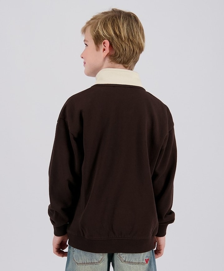 Jongens sweater bruin