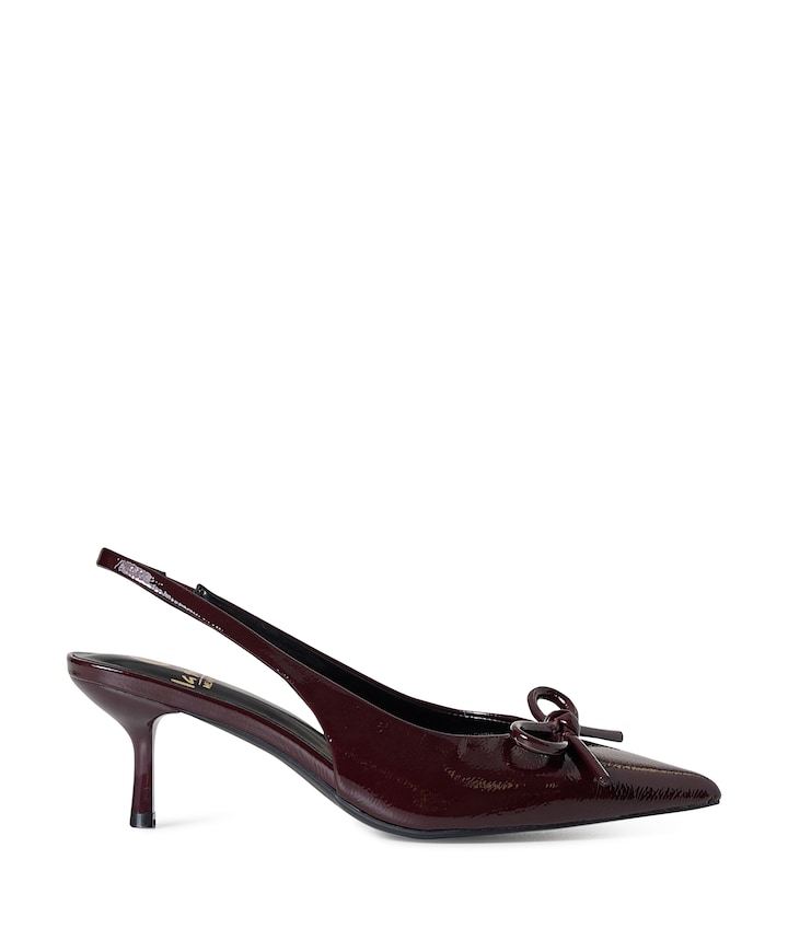 dames slingbacks bordeaux