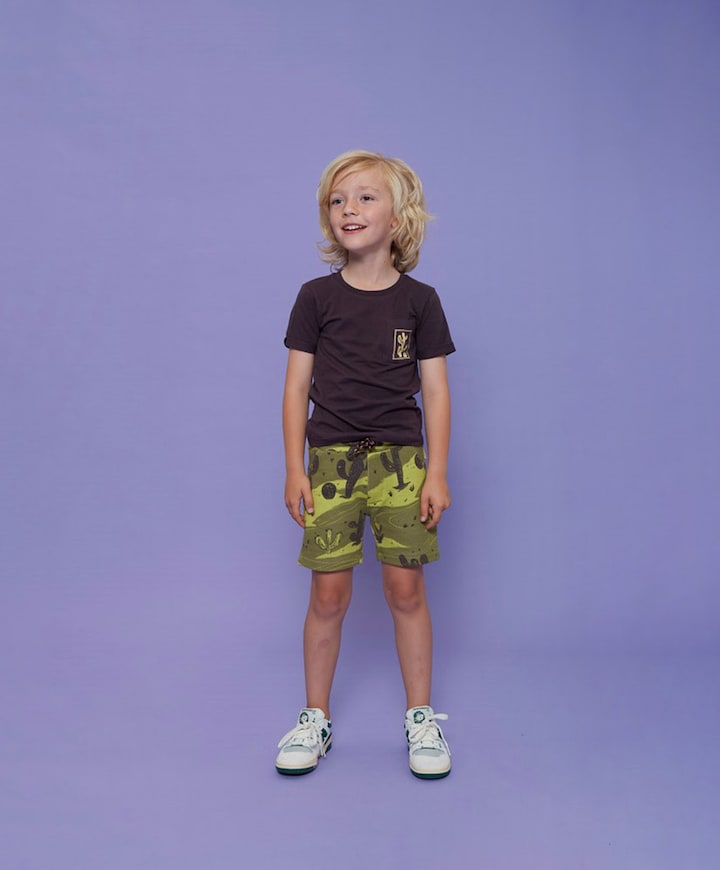 Jongens T-shirt bruin